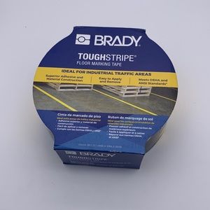 Brady Floor Marking Tape General Purpose, Striped, Black/Yellow NEW!!
